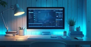 A modern digital workspace reflecting organisation and productivity.