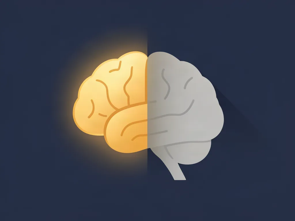 Illustration showing the transition of cognitive energy levels from peak capacity to low-energy trough states.